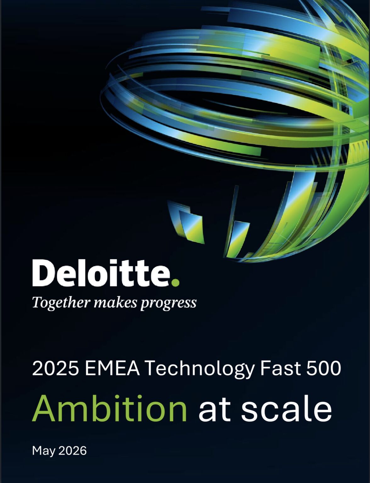 Deloitte 2025 EMEA Technology Fast 500 report cover, published May 2026